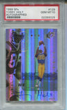 1999 Torry Holt Upper Deck SPx ROOKIE AUTO 1596/1999 AUTOGRAPH RC PSA 10 #129 St. Louis Rams 9328