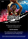 2025 Elvin Hayes Leaf Signature Series AQUATIC BLUE SHIMMER AUTO 1/1 ONE OF ONE AUTOGRAPH #A-EH1 Washington Bullets