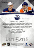 2023-24 Ryan Nugent-Hopkins Zach Hyman Upper Deck Ultimate ULTI-MATES DUAL JERSEY RELIC #UTM-NH Edmonton Oilers