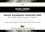 2024 Blake Corum Topps Inception PURPLE VARIATION AUTO 101/125 AUTOGRAPH RC #RAV-BC Los Angeles Rams
