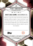 2023 Trey Benson Bowman's Best University BLUE REFRACTOR ROOKIE 141/150 RC #37 Arizona Cardinals