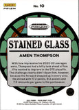 2023 Amen Thompson Panini Prizm Draft Picks SILVER STAINED GLASS ROOKIE Houston Rockets #10