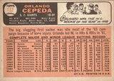 1966 Orlando Cepeda Topps #132 San Francisco Giants  BV $50