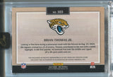 2024 Brian Thomas Jr. Panini One RED ROOKIE JUMBO PATCH AUTO 13/49 AUTOGRAPH RELIC #103 Jacksonville Jaguars