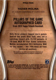2025 Yadier Molina Topps Tribute PURPLE PILLARS OF THE GAME AUTO 43/50 AUTOGRAPH #PTGA-YADI St. Louis Cardinals