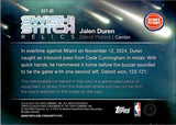 2025-26 Jalen Duran Topps SWISH AND STITCH PATCH 21/25 RELIC #SST-JD Detroit Pistons