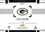2025 Josh Jacobs Panini Photogenic BLUE FOIL DIFFRENT VIEW 23/49 #2 Green Bay Packers