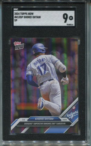 2024 Shohei Ohtani Topps Now SP SGC 9 #413SP Los Angeles Dodgers 0514