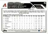 2023 Corbin Carroll Topps Chrome PINK REFRACTOR ROOKIE RC #95 Arizona Diamondbacks