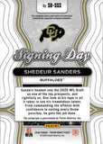 2025 Shedeur Sanders Panini Prizm Draft Picks SIGNING DAY ROOKIE AUTO AUTOGRAPH RC #SD-SSS Cleveland Browns
