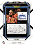 2023 LA Knight Panini Prizm WWE PURPLE 008/149 #120 Friday Night Smackdown