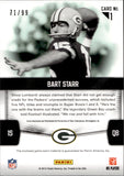 2012 Bart Starr Panini Certified FABRIC OF THE GAME JERSEY 71/99 RELIC #1 Green Bay Packers HOF