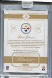 2025 Kaleb Johnson Panini Flawless BLUE FOIL SAPPHIRE ROOKIE 09/20 RC #30 Pittsburgh Steelers