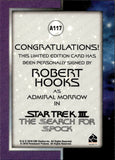 2011 Robert Hooks as Admiral Morrow Rittenhouse Star Trek Classic Movies & Heroes AUTO AUTOGRAPH #A117 The Search for Spock