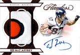 2025 Ed McCaffrey Pannini Flawless RUBY RED PATCH AUTO 13/15 AUTOGRAPH RELIC #PA-EMY Denver Broncos