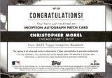 2023 Christoper Morel Topps Inception ROOKIE PATCH AUTO 095/149 AUTOGRAPH RELIC #IAP-CM Chicago Cubs