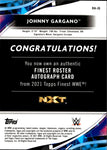 2021 Johnny Gargano Topps Finest REFRACTOR AUTO AUTOGRAPH #RA-JG NXT