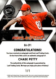 2024 Chase Petty Press Pass Premium RED AND BLUE REFLECTOR AUTO 1/1 ONE OF ONE AUTOGRAPH #BA-CP1 Cincinnati Reds