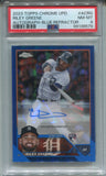2023 Riley Greene Topps Chrome Update BLUE REFRACTOR ROOKIE AUTO 107/150 AUTOGRAPH RC PSA 8 #AC-RG Detroit Tigers 6579