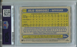 2022 Julio Rodriguez Topps Update SILVER PACK 1987 DESIGN ROOKIE RC PSA 10 #T87C30 Seattle Mariners 4199