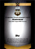 2025 Michelle McCool Topps Chrome WWE GEOMETRIC REFRACTOR LEGENDARY INSCRIPTION AUTO AUTOGRAPH #LCA-MM WWE HOF