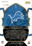 2022 Jameson Williams Panini Select RED CONCOURSE ROOKIE 72/99 RC #57 Detroit Lions