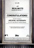 2023 J.T. Realmuto Topps Museum Collection ARCHIVAL AUTO 037/199 AUTOGRAPH #AA-JRE Philadelphia Phillies