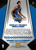 2017-18 Wesley Iwundu Panini Prizm HOLO SILVER ROOKIE AUTO AUTOGRAPH #74 Orlando Magic 1