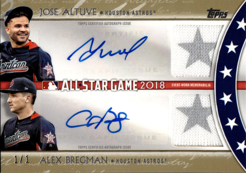 2021 Topps Update JOSE ALTUVE ALL STAR GAME COMMEMORATIVE PATCH RELIC