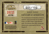 2004 Albert Pujols Donruss Classics DRESS CODE JERSEY NUMBER 005/100 RELIC #DC-12 St. Louis Cardinals