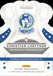 2019-20 Christian Laettner Panini Crown Royale RED DIE CUT AUTO 03/20 AUTOGRAPH #CA-CLT Minnesota Timberwolves