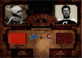 2004 Jim Thorpe Doak Walker Donruss Classics CLASSIC MATERIALS DUAL JERSEY 11/75 RELIC #CC-45 Lions Bulldogs