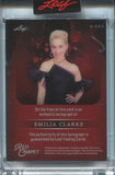2025 Emilia Clarke Leaf Red Carpet PURPLE FOIL AUTO 8/8 AUTOGRAPH #A-EC1 Game of Thrones