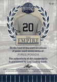 2025 Jorge Posada Leaf Bronx Legacy GREEN FOIL THE EMPIRE DUAL BAT 3/5 RELIC #TE-24 New York Yankees
