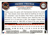 2011 Freddie Freeman Topps Chrome ROOKIE RC #173 Atlanta Braves