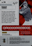 2020 Mike Trout Panini Absolute PRINTING PLATE 1/1 ONE OF ONE #98 Anaheim Angels