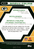 2006 Brett Favre Topps Finest MOMENTS BLUE REFRACTOR 086/299 #BF1 Green Bay Packers HOF