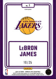 2024-25 LeBron James Donruss Optic PINK WINNER STAYS 10/25 #1 Los Angeles Lakers *NRMT Surface*