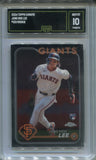 2024 Jung Hoo Lee Topps Chrome ROOKIE RC GMA 10 #201 San Francisco Giants 8070