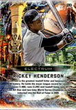 2024 Rickey Henderson Leaf Electrum PLATINUM BLUE 06/25 #58 New York Yankees HOF