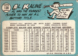 1965 Al Kaline Topps #130 Detroit Tigers BV $100