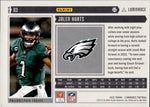 2022 Jalen Hurts Panini Luminance GOLD 108/249 #83 Philadelphia Eagles
