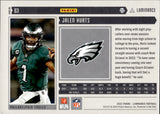 2022 Jalen Hurts Panini Luminance GOLD 108/249 #83 Philadelphia Eagles