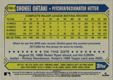 2022 Shohei Ohtani Topps Chrome 1987 DESIGN #87BC-2 Anaheim Angels
