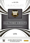2022 Lita Panini Immaculate WWE ALL-TIME GREATS AUTO 49/99 AUTOGRAPH #AG-LTA WWE Legend