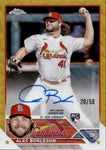 2023 Alec Burleson Topps Chrome ROOKIE GOLD WAVE REFRACTOR AUTO 20/50 AUTOGRAPH RC #RA-AB St. Louis Cardinals