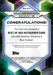 2023 Dallan Hayden Bowman University Best RED REFRACTOR AUTO 04/10 AUTOGRAPH #BOA-DHA Ohio State Buckeyes