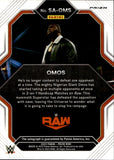 2023 Omos Panini Prizm WWE HOLO SILVER SUPERSTAR AUTO AUTOGRAPH #SA-OMS Monday Night Raw