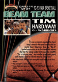 1992-93 Tim Hardaway Topps Stadium Club MEMBERS ONLY BEAM TEAM #14 Golden State Warriors