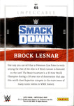 2022 Brock Lesnar Panini Impeccable WWE GOLD 08/35 #64 Friday Night Smackdown